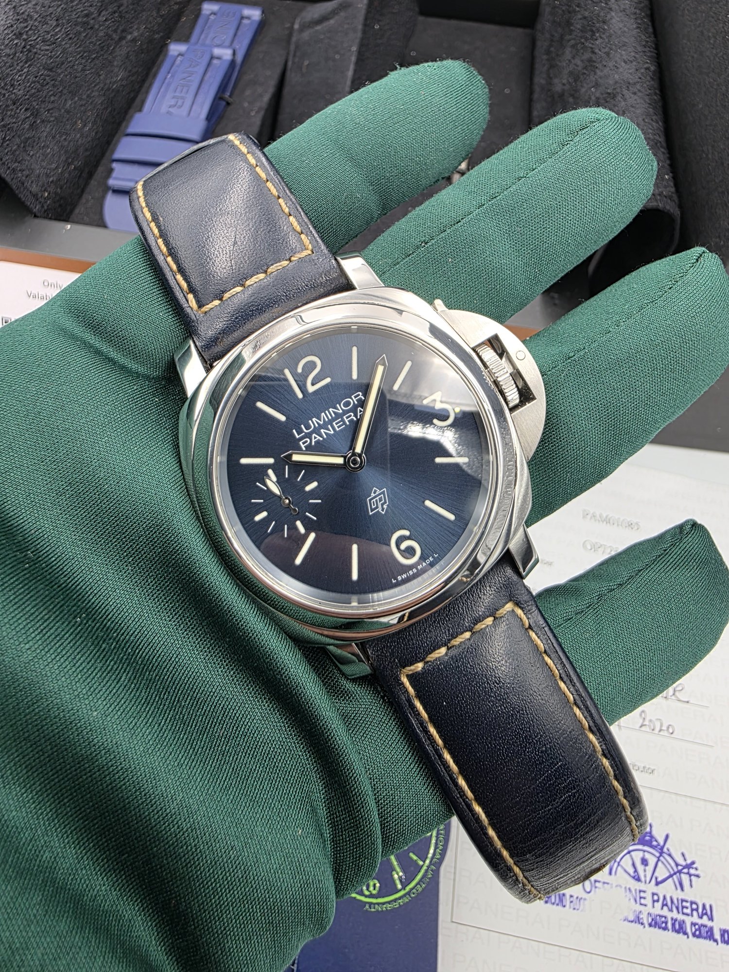 Panerai Luminor Logo Blue 