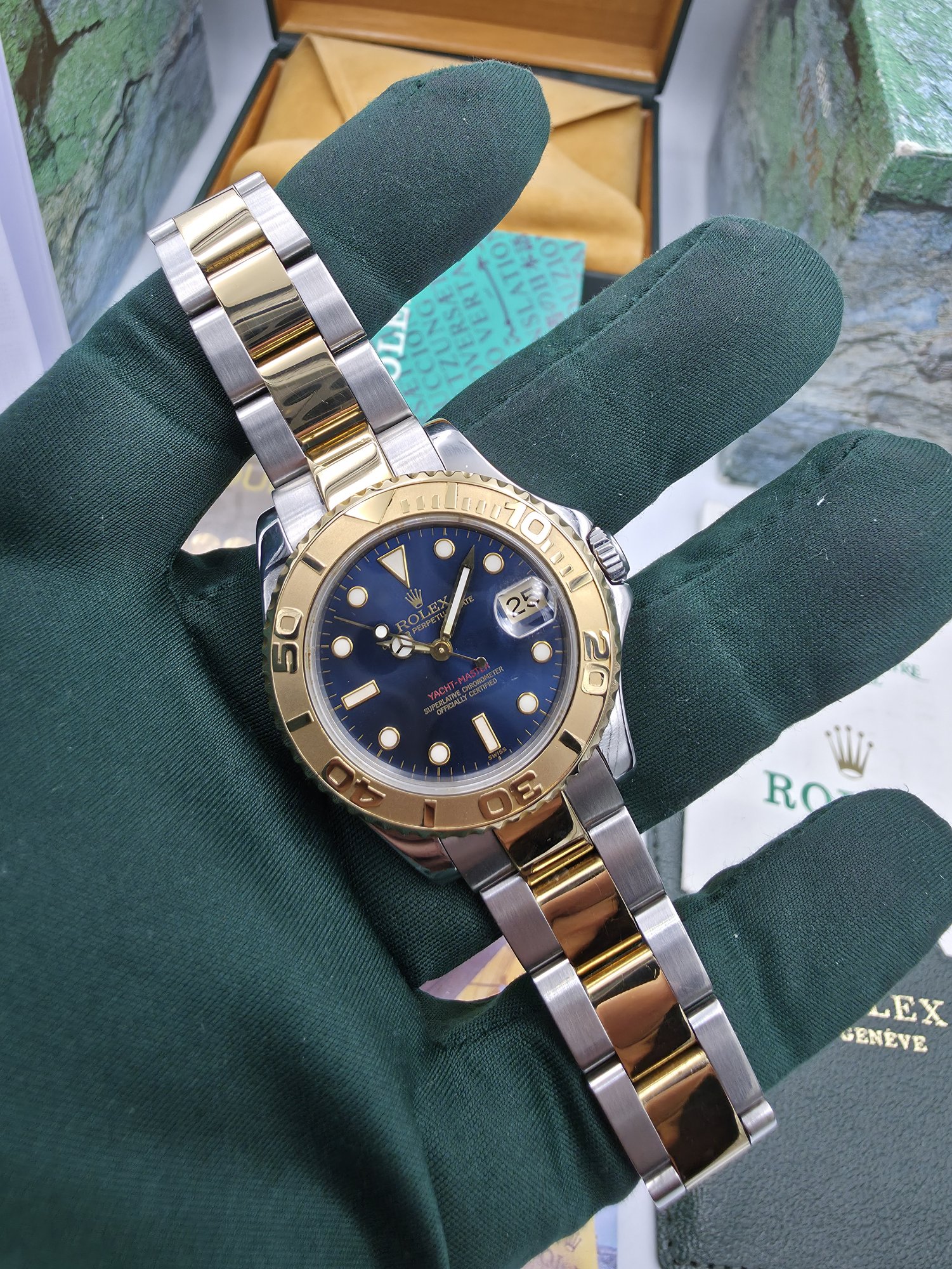 Rolex Yachtmaster 35mm Blu